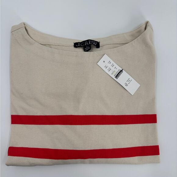 J.Crew Mariner jersey relaxed boatneck T-shirt in stripe - Picture 4 of 4